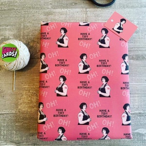 2 x Sheets Gavin and Stacey Nessa Birthday Wrapping Paper (Free delivery)