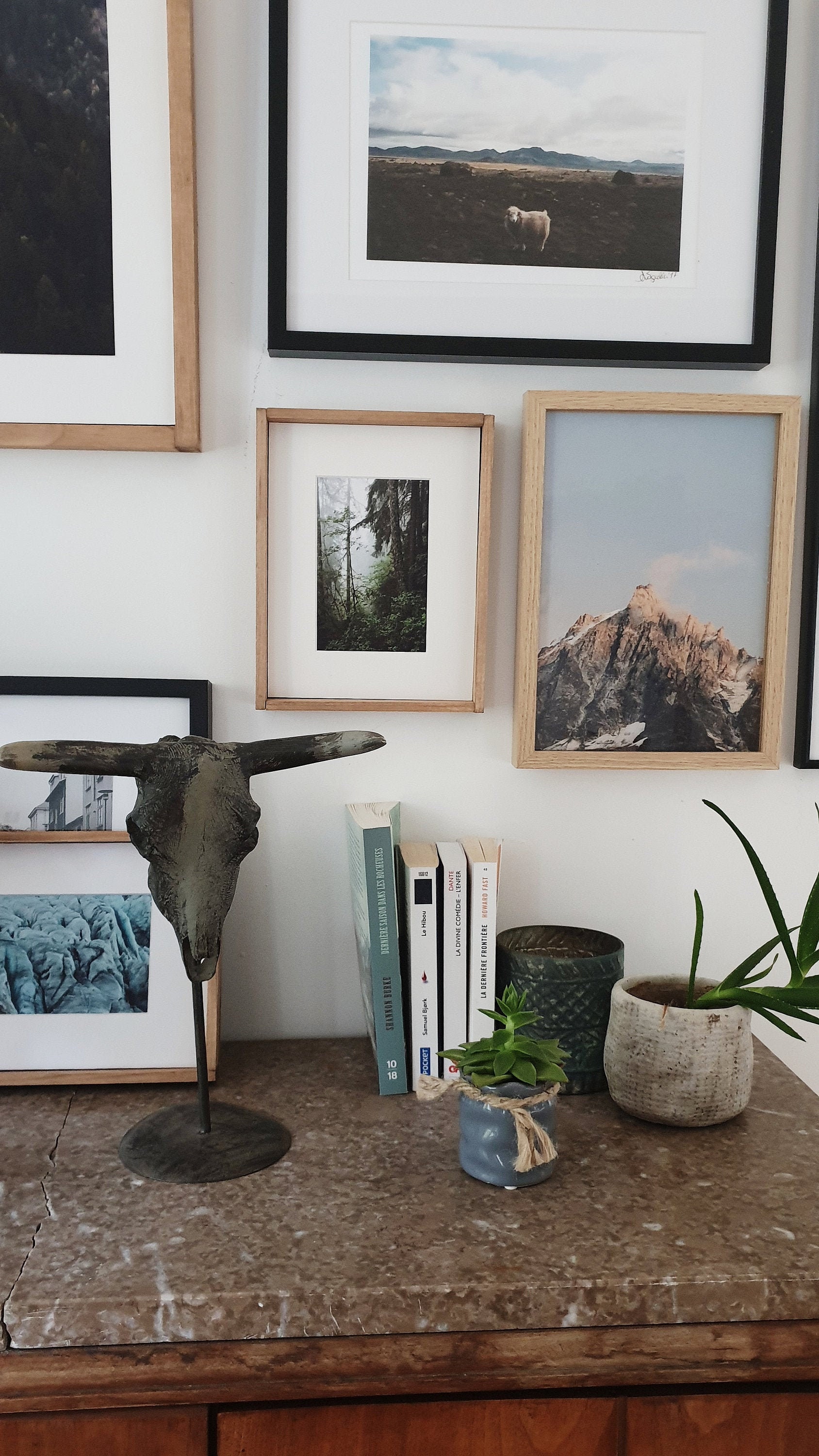 Cadre en Bois avec Photographie