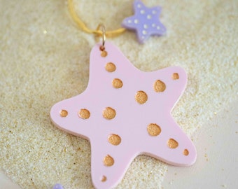 Starfish Keychain Pendant SVG for Laser Cutters