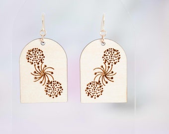 Fourth of July Firework SVG Earrings for Laser Cutters