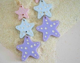 Starfish Summer Earring SVG for Laser Cutters