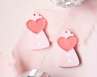 Heart Gum Ball Machine Earring File For Valentine's Day