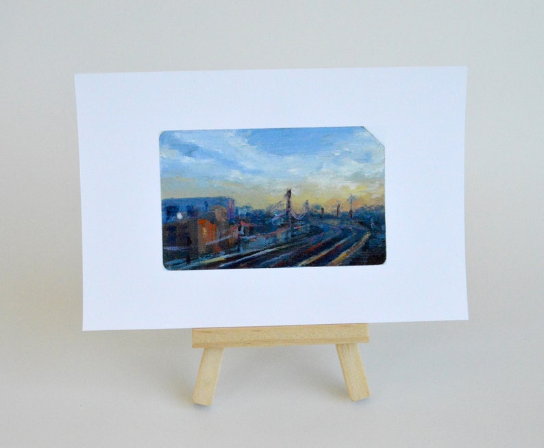 Long Island Railroad Art Curve in the Railroad Tracks Train Art Print Train Gifts