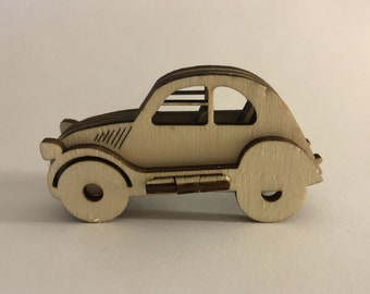 10 x Tibetan Silver VW BEETLE CITREON 2CV STYLE CAR 3D Charms Pendants Beads
