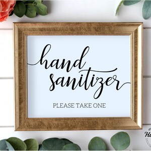Cartello disinfettante per le mani, cartelli stampabili per matrimonio, per favore prendi un cartello, cartelli per cerimonia di matrimonio, download istantaneo, disinfettante per le mani per favore prendine uno immagine 3