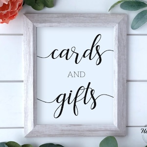 Cards and Gifts Sign, Cards and Gifts Wedding Sign, Cards and Gifts Printable, Printable Wedding Signs, Bridal Shower Decor