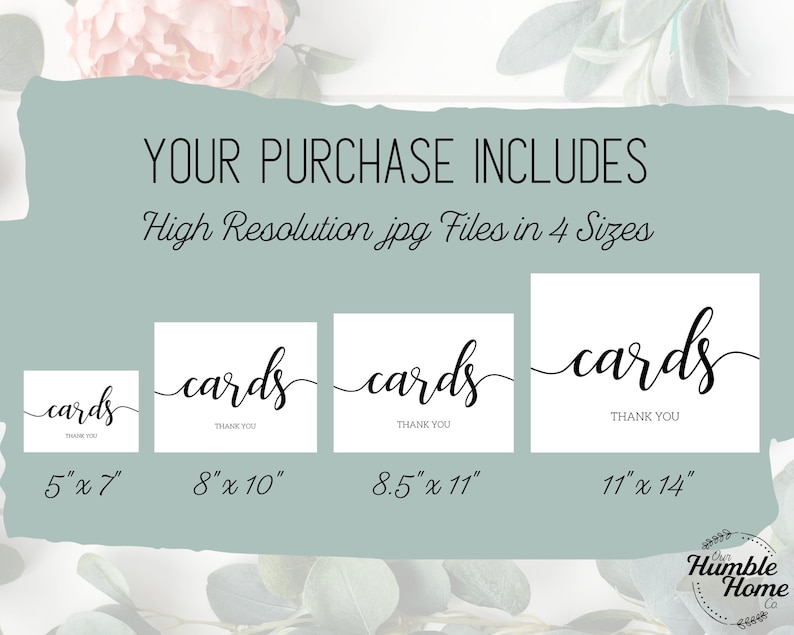 Cards Sign Printable Cards Sign, Cards Wedding Sign, Cards Printable, Printable Wedding ...