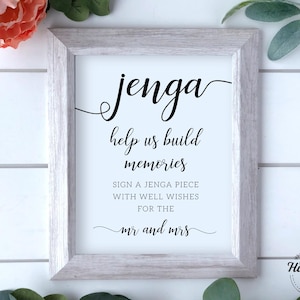 Jenga Guestbook Sign, Help Us Build Memories, Jenga Sign, Wedding Jenga, Jenga Sign For Wedding, Jenga Guestbook Sign