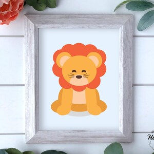 Lion Print, Safari Nursery Art, Printable Art, Safari Animals Wall Art, Baby Lion, Safari Nursery Decor, Safari Theme,Nursery Wall Art