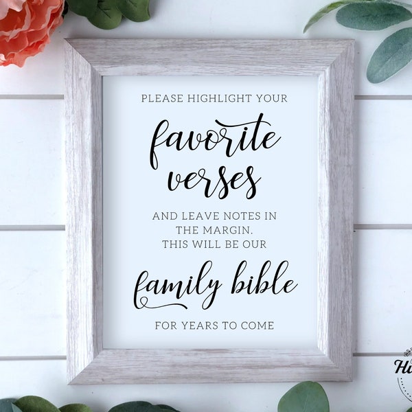 Wedding Bible Guest Book Etsy