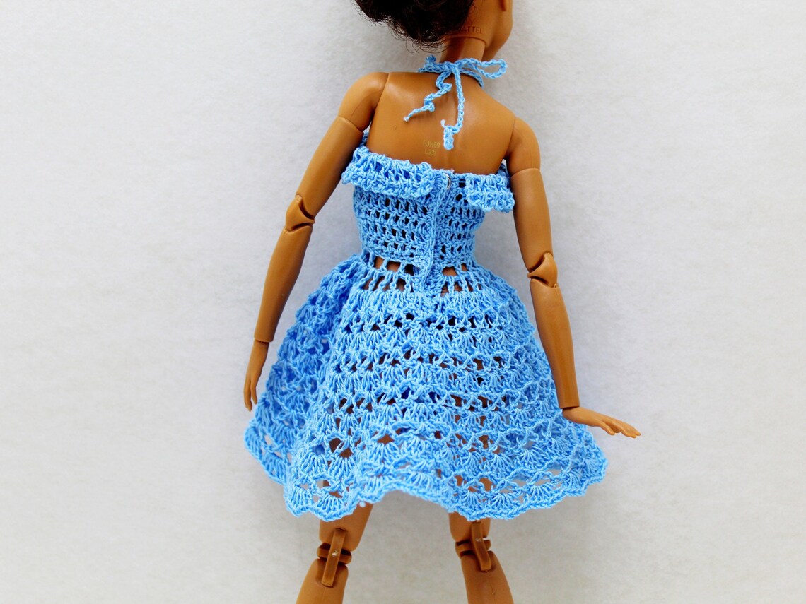 Crochet Barbie Pattern Dress Pdf Easy Tutorial Knitting for | Etsy