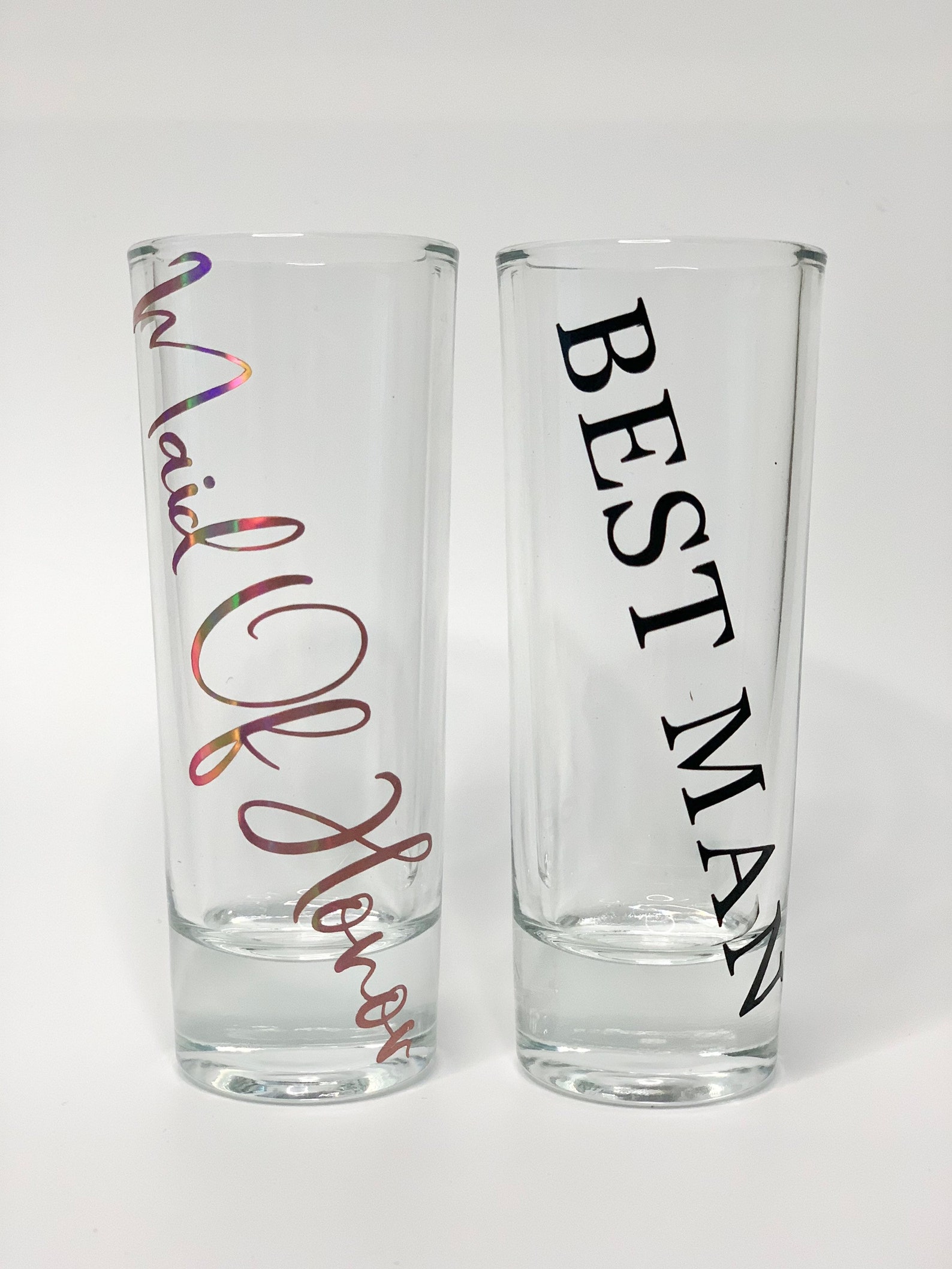 Custom Bridal Party Shot Glasses Etsy