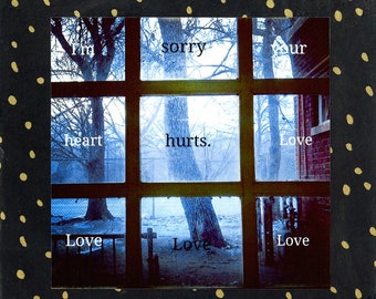 I'm Sorry Your Heart Hurts Card – Handmade Sympathy Card