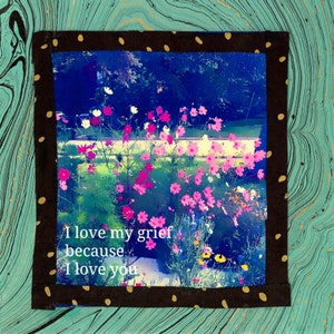 Ik hou van mijn verdriet omdat ik van je hou Geeting Card-Sympathy Card-Love Card-Empathy Card-Heartbroken Card-Heartbreak Card-Grief Card