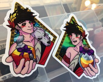Hades Game Zagreus Matte Vinyl Die-Cut Stickers-- Nectar or Ambrosia?