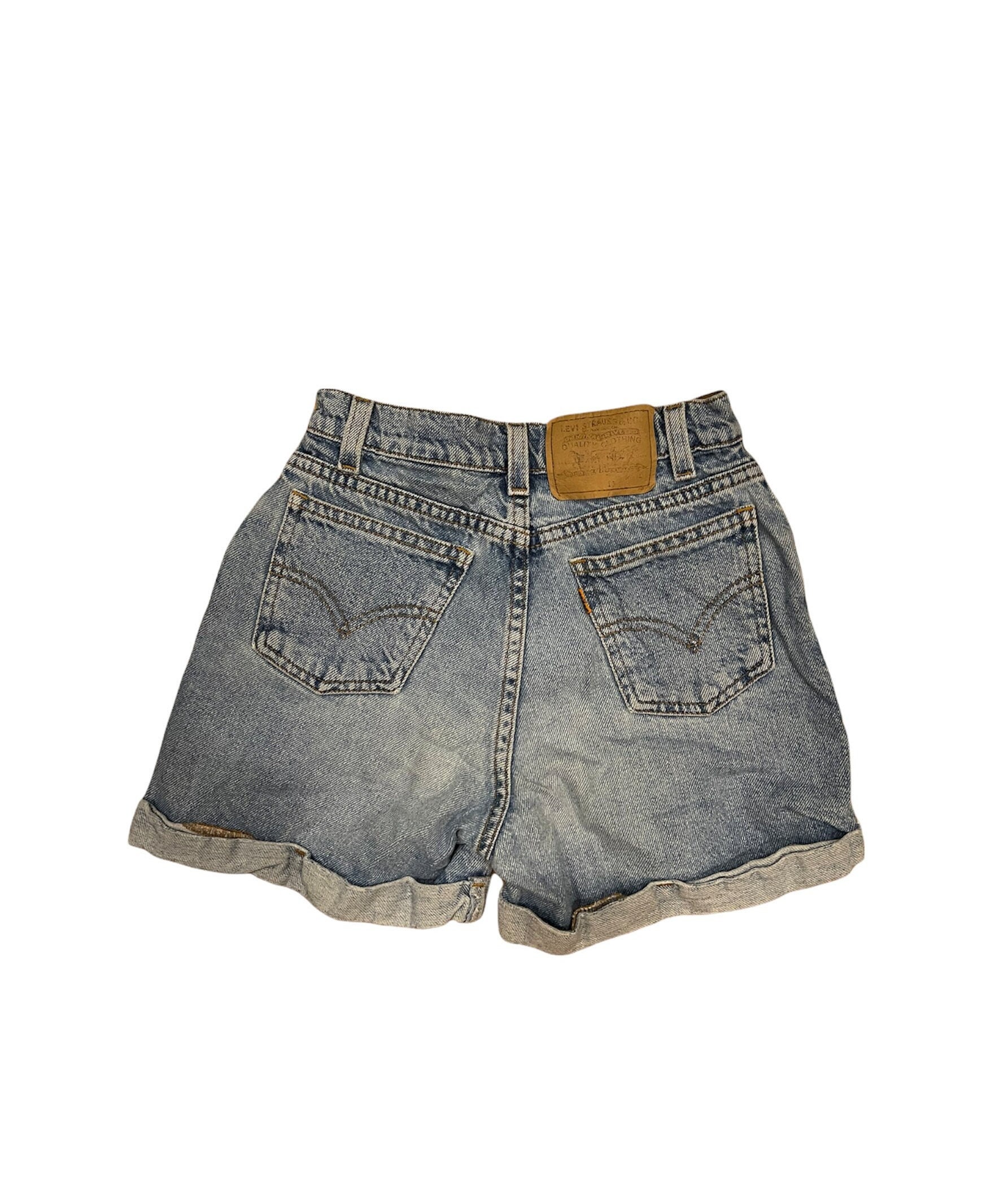 orange levi shorts
