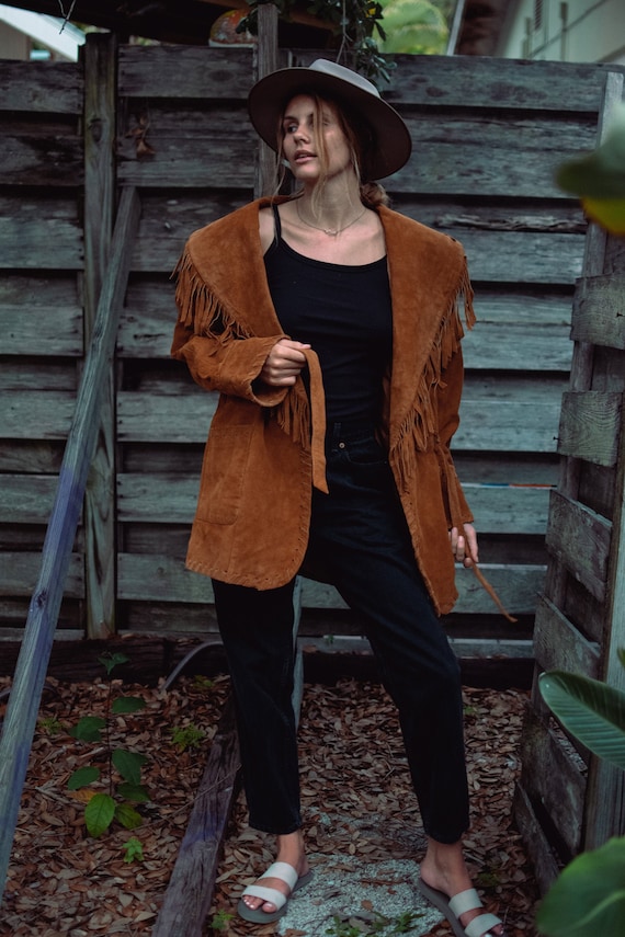 Pelle Club Brown Fringed Leather Jacket