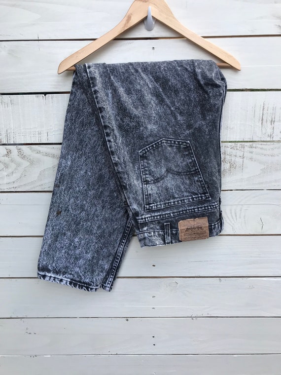 Black Marble Wash Levi Jeans
