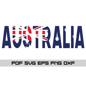 Australia Design on Transparent Background - Australian Flag - Digital Download - Printable Art - png, svg, eps, dxf, pdf Clipart, Stickers