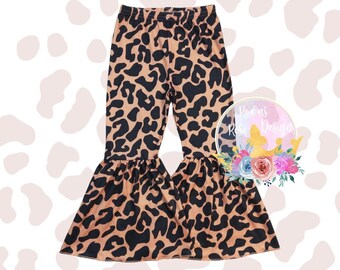 Cheetah Print Flare Yoga Pants