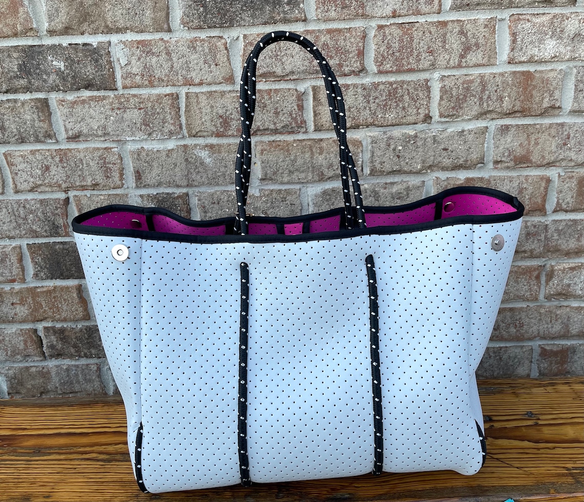 Neoprene Tote/Neoprene Beach Bag/Large Neoprene Etsy