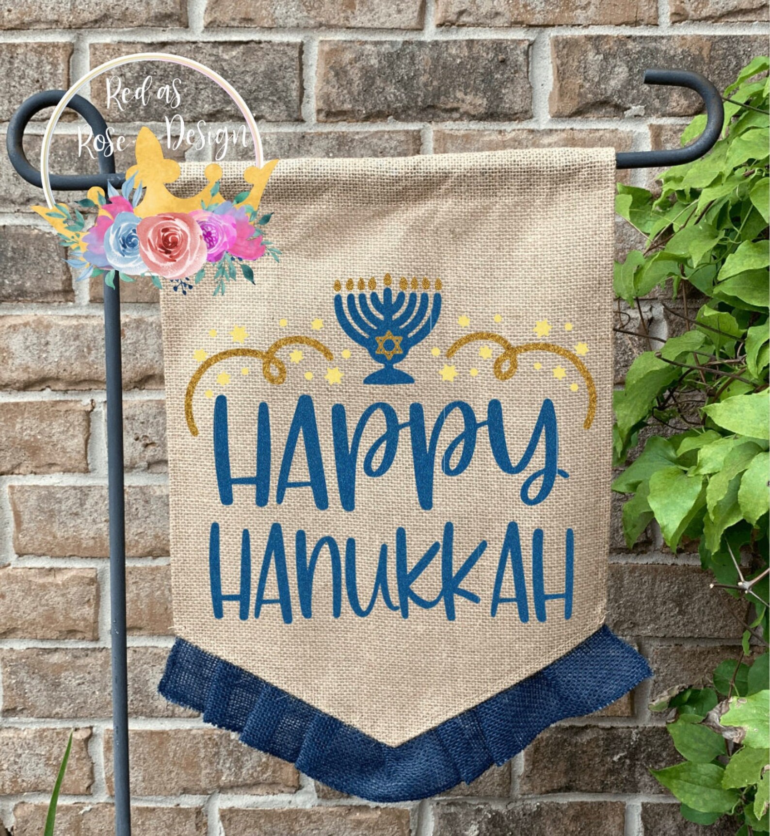 Hanukkah Flag/holiday Flag/hanukkah Decor Etsy