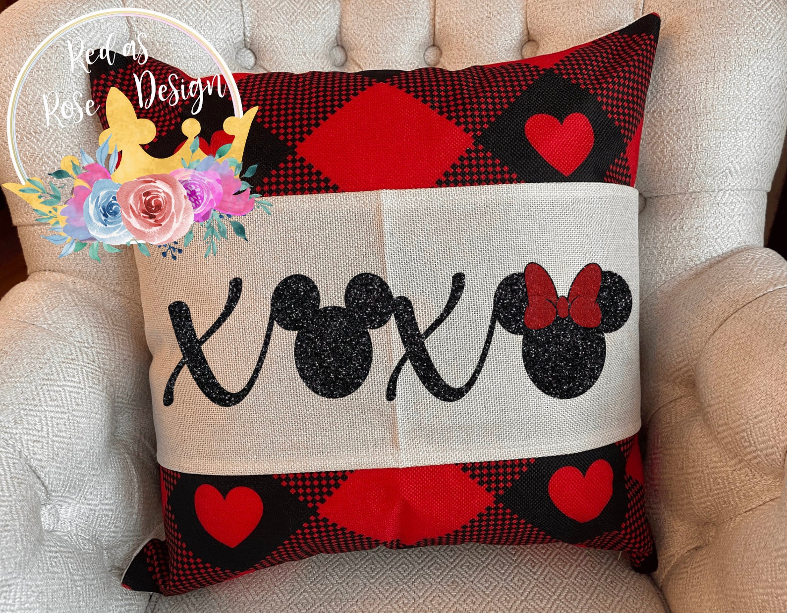 Valentine's Throw Pillow/disney Pillow/disney Decor Etsy