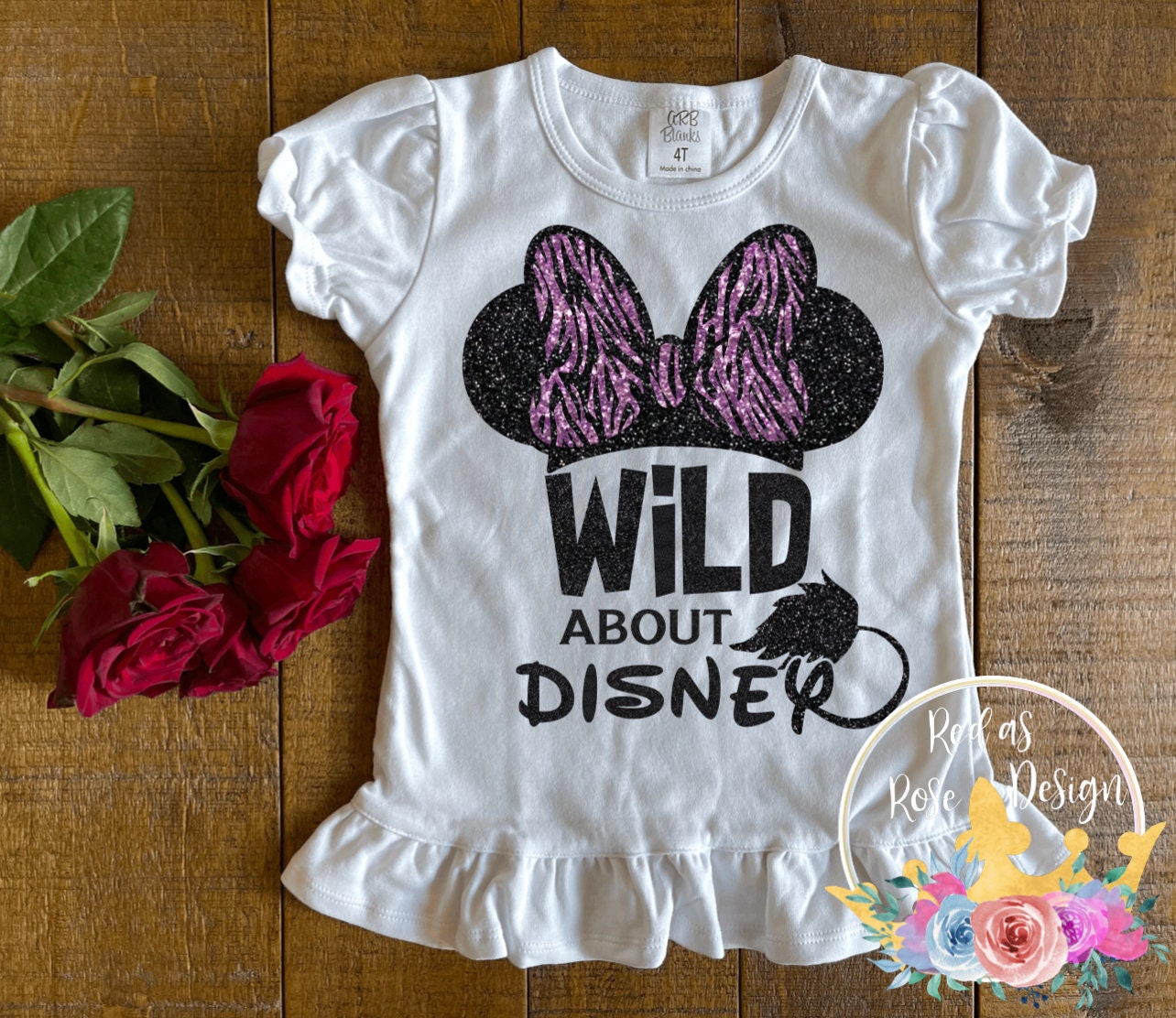 Girls Disney Shirt/Wild About Disney/Girls TShirts/Toddler Etsy