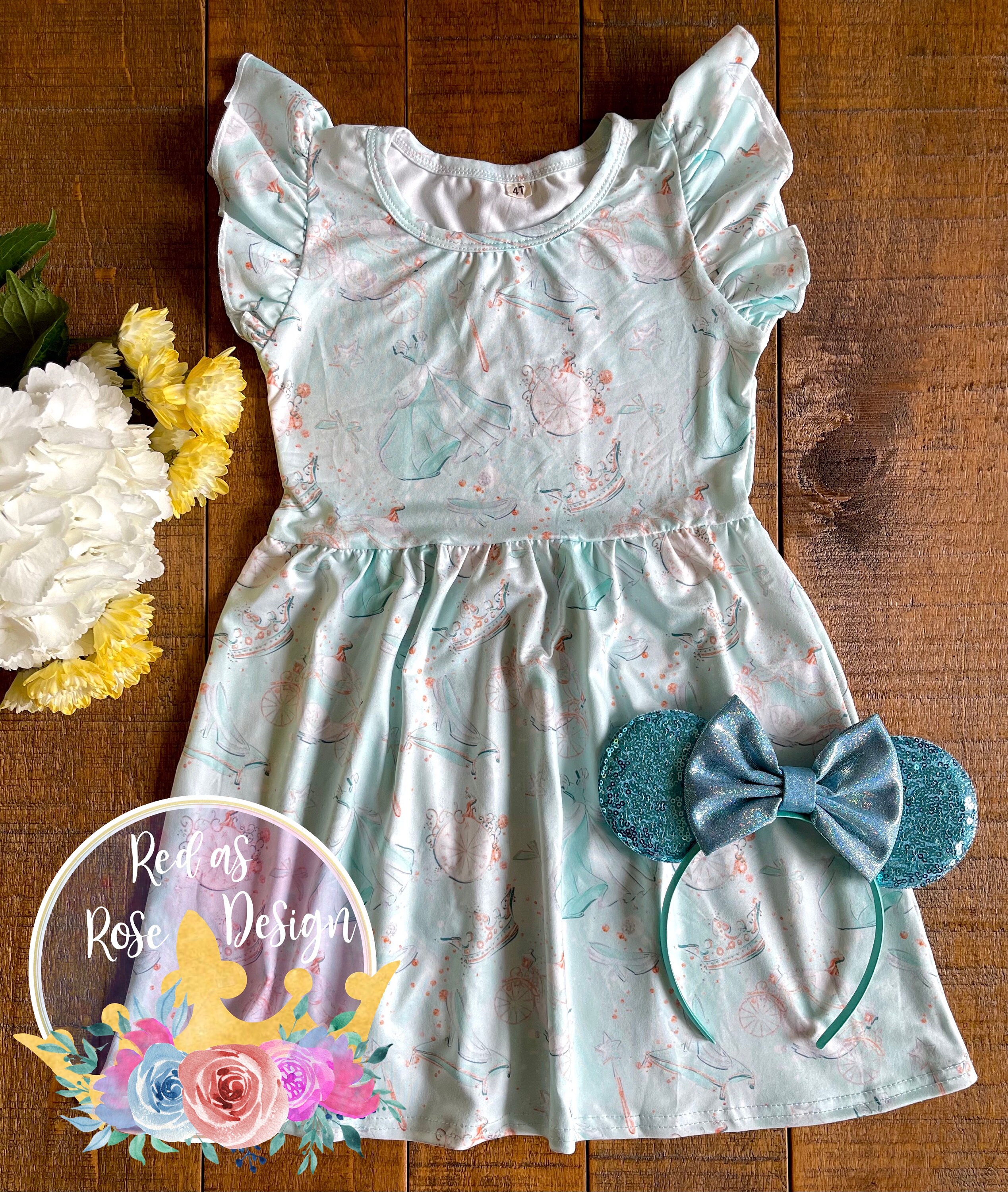 Cinderella Dress/disney Dress/toddler Disney Dress/flutter Etsy