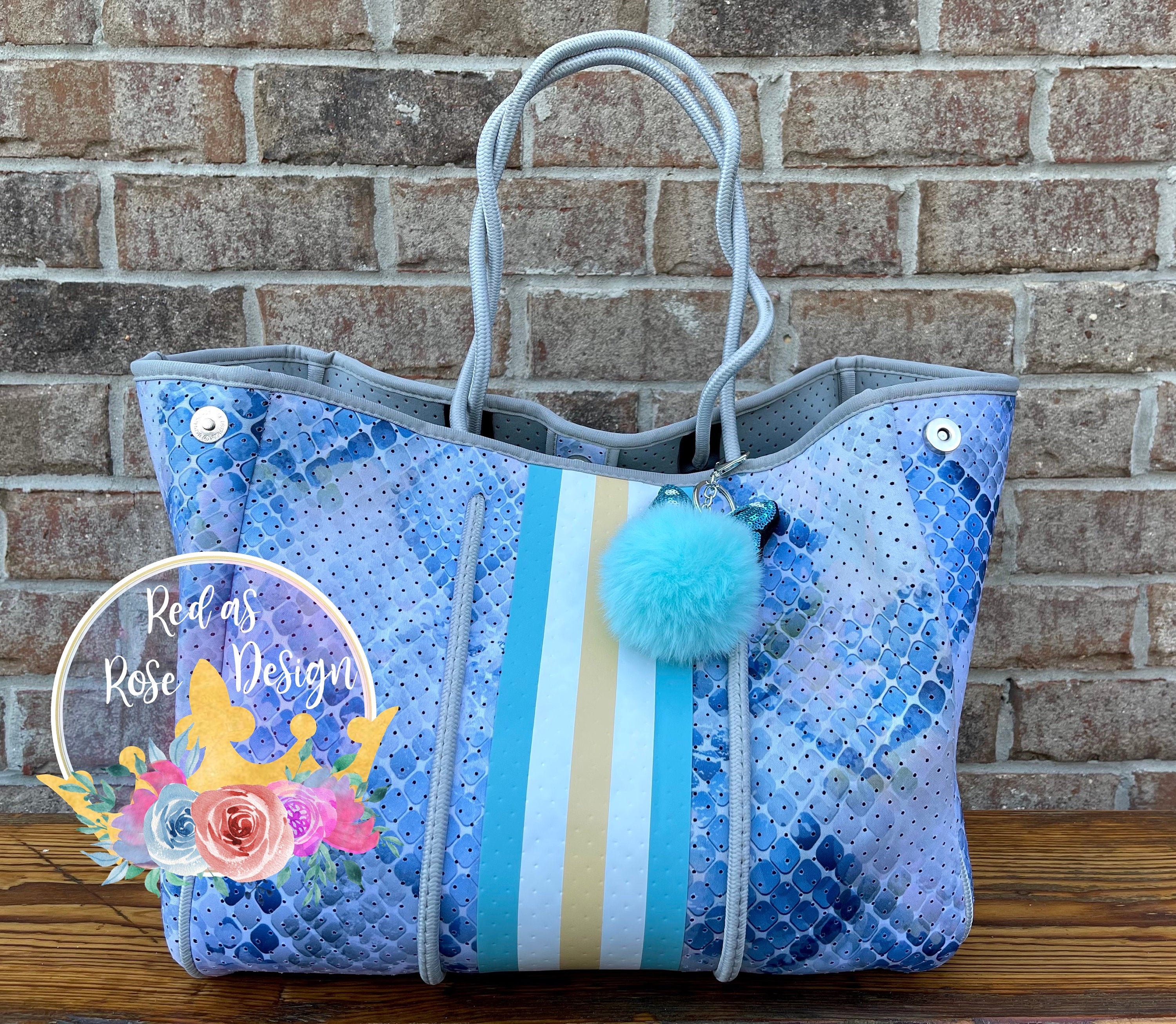 Neoprene Tote/neoprene Beach Bag/large Neoprene Etsy UK