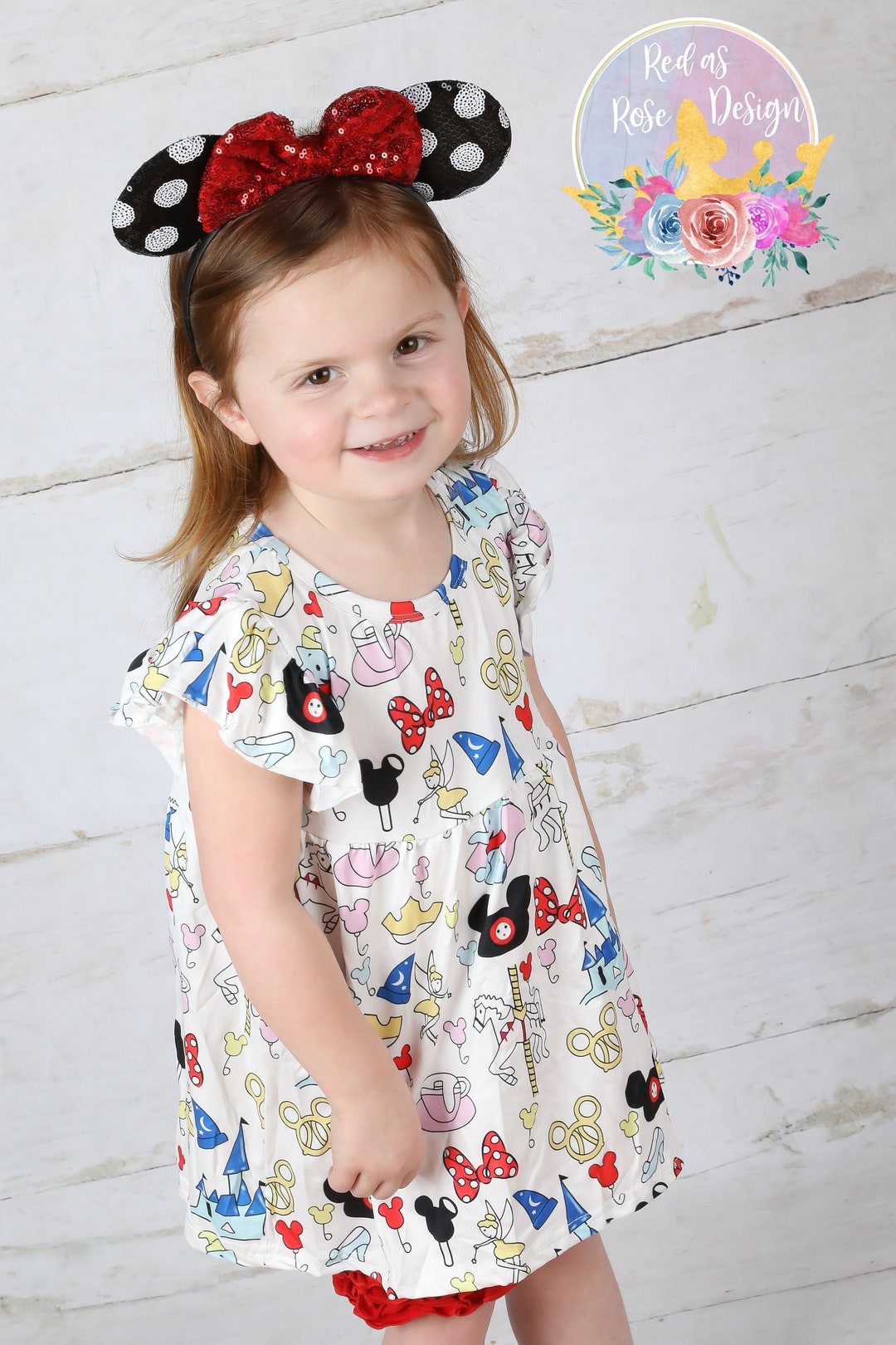 Mouse Outfit/girls Disney Outfit/summer Outfit/ Etsy