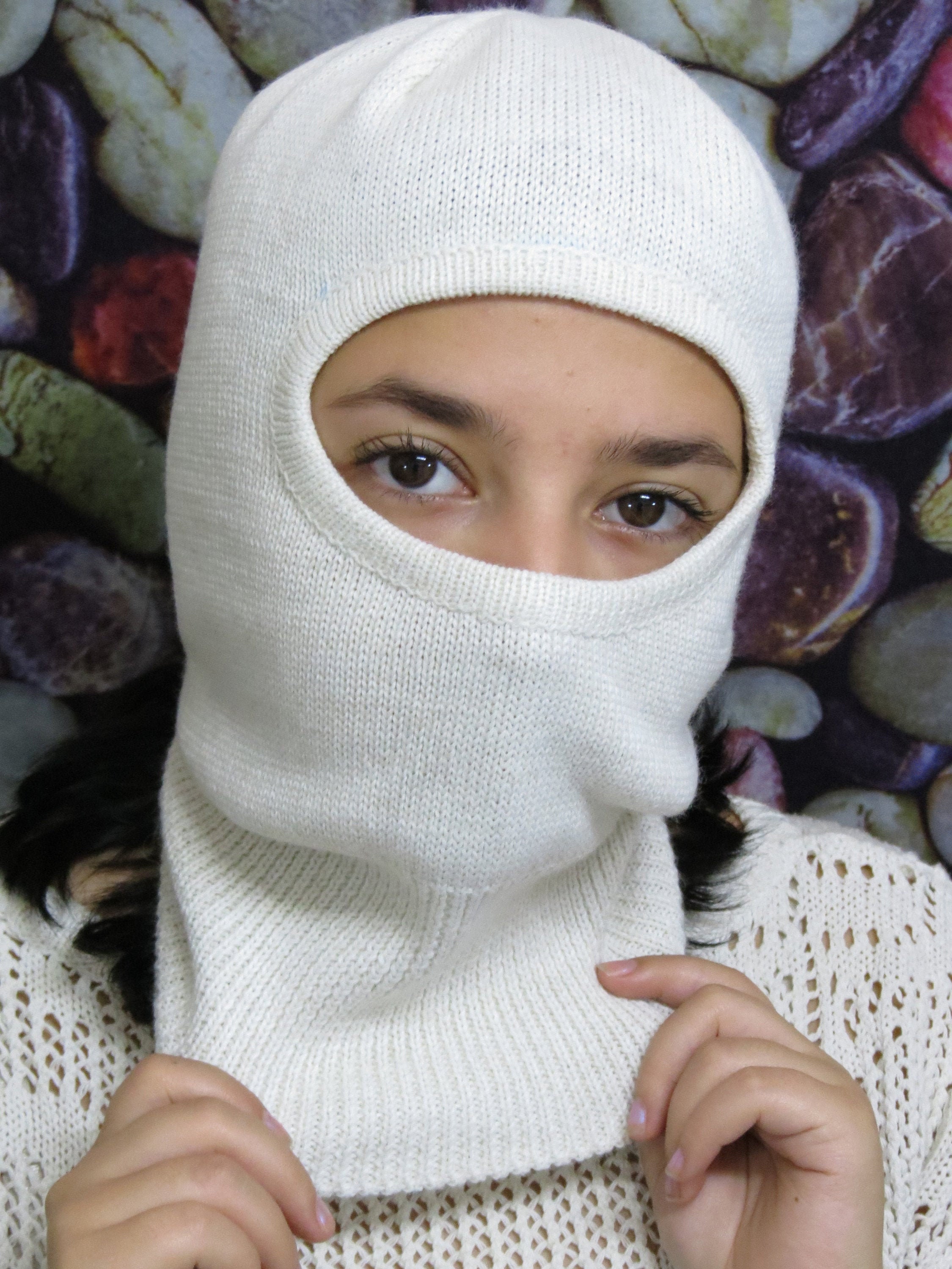 ski hat and neck warmer