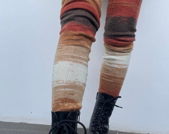 Overknee Socken groß, Overknee Socken, Overknee Socken, Oberschenkel Hohe Strümpfe, Stulpen, Stulpen Wolle, Overknee Socken Stiefel, Mismatched Wollsocken