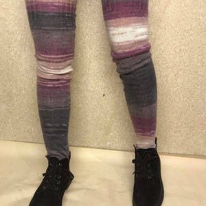 Thigh High Socks , plus size pink thigh high socks ,Thigh High Stockings , for teen, Leg warmers .Over the knee socks ,mismatched wool socks