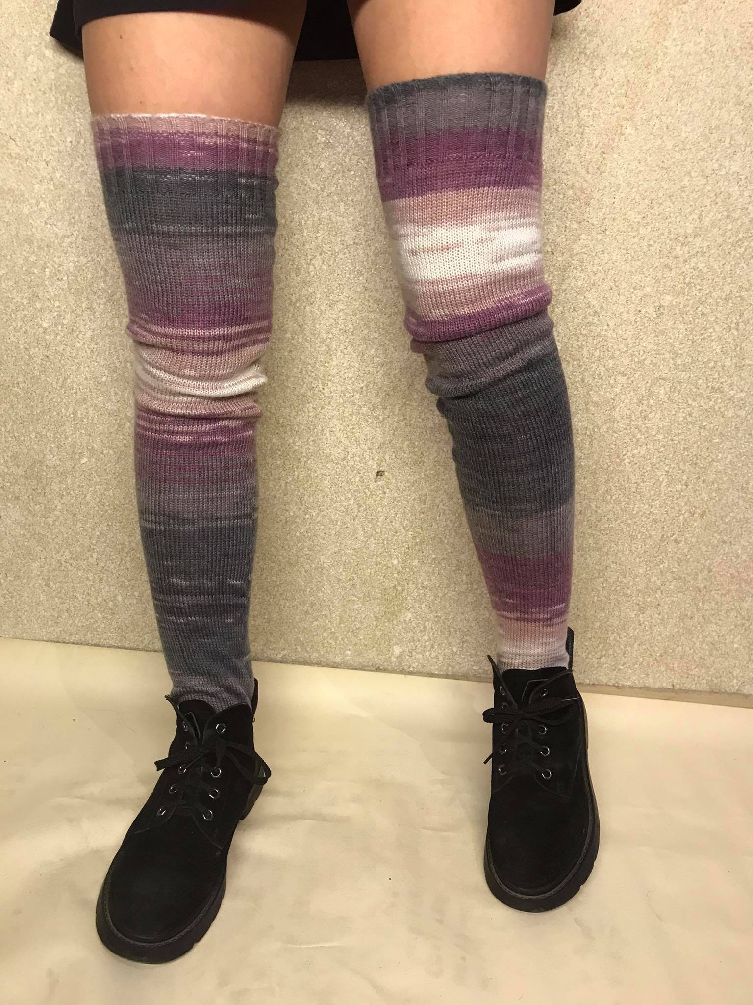 Pink Thigh High Socks thigh High 