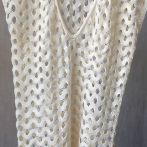 wave mesh tank top