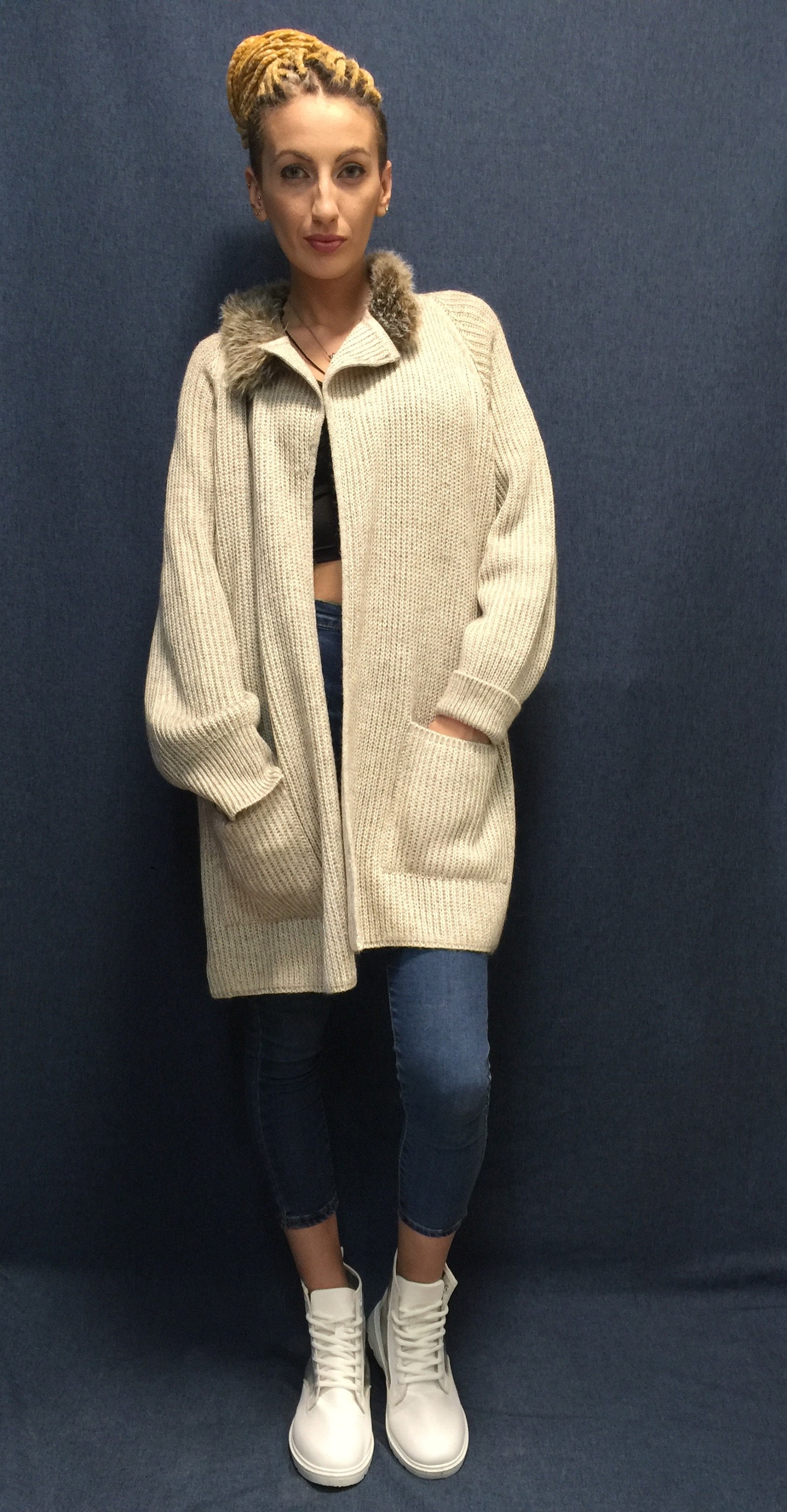 Hand Knitted Cardigan , Hand Woven Jacket, ,best Selling