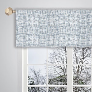 Valência branca azul aquarela abstrata tecer padrão de impressão valência/saias para janelas/saia francesa/cortinas de janela vl396