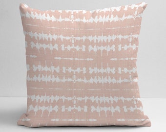 Pillow Cover Peach Decorative Pillow Throw Pillow Cover Peach and White