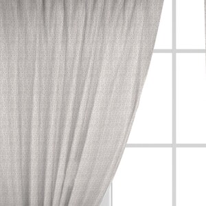 Beige white Rod pocket curtain Watercolour Oriental Print Luxury Curtain/ Rod Pocket Style Curtain/ Single or Set of 2 Custom sizing CU344A