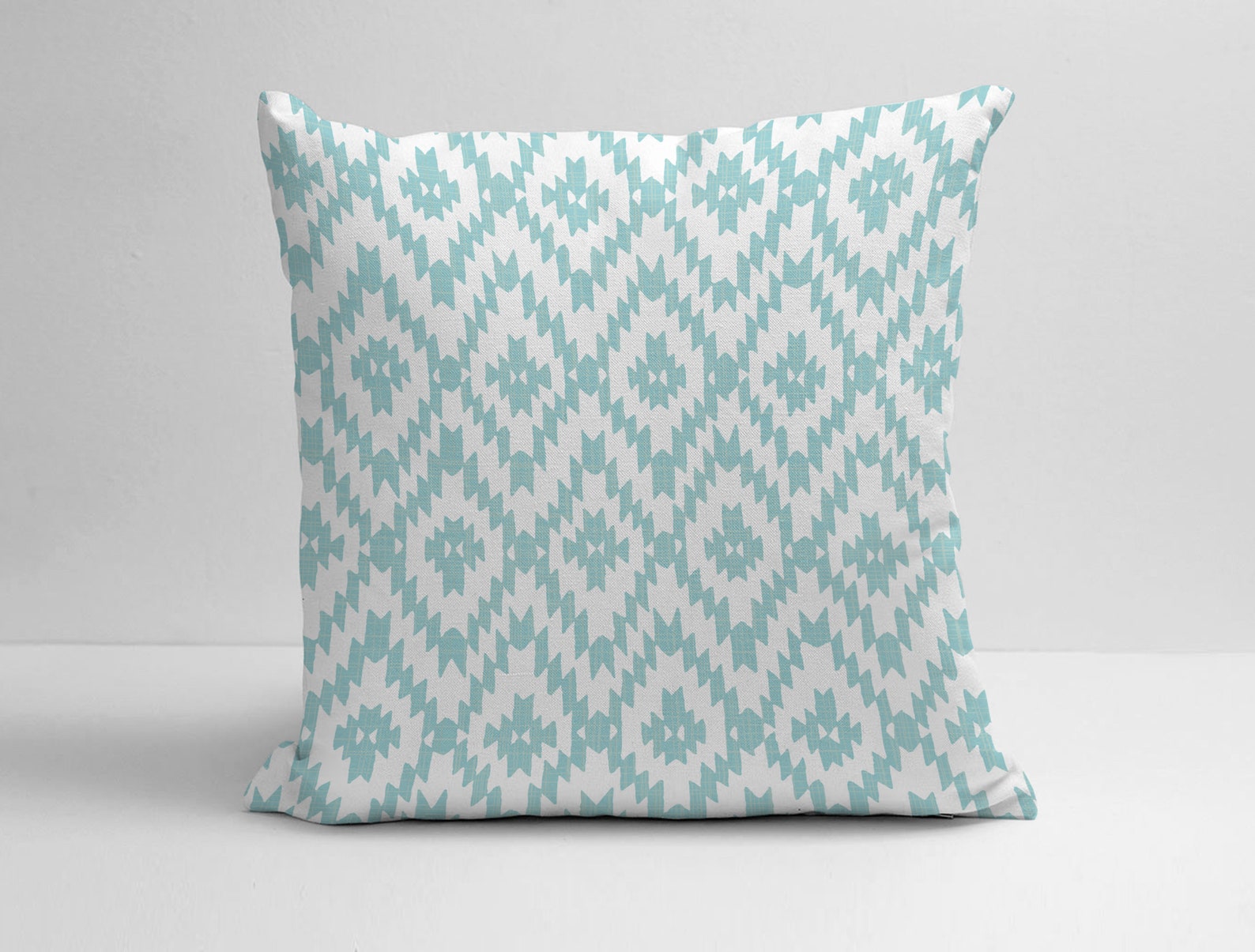 Mint and White Pillow Cover Mint Blue Throw Pillow Mint and Etsy