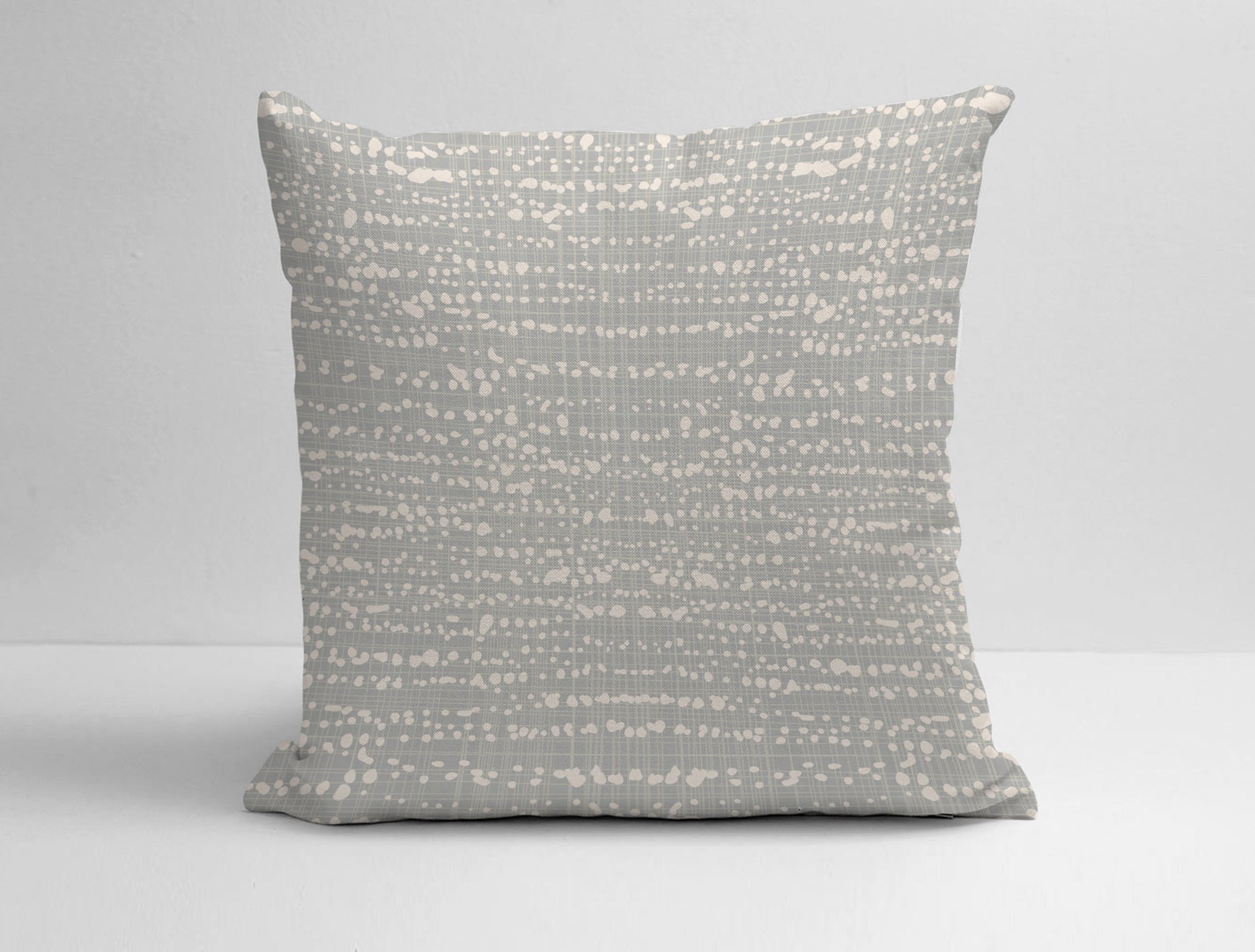 Light Grey and White Pillow Cover Grey Throw Pillow Grey and Etsy
