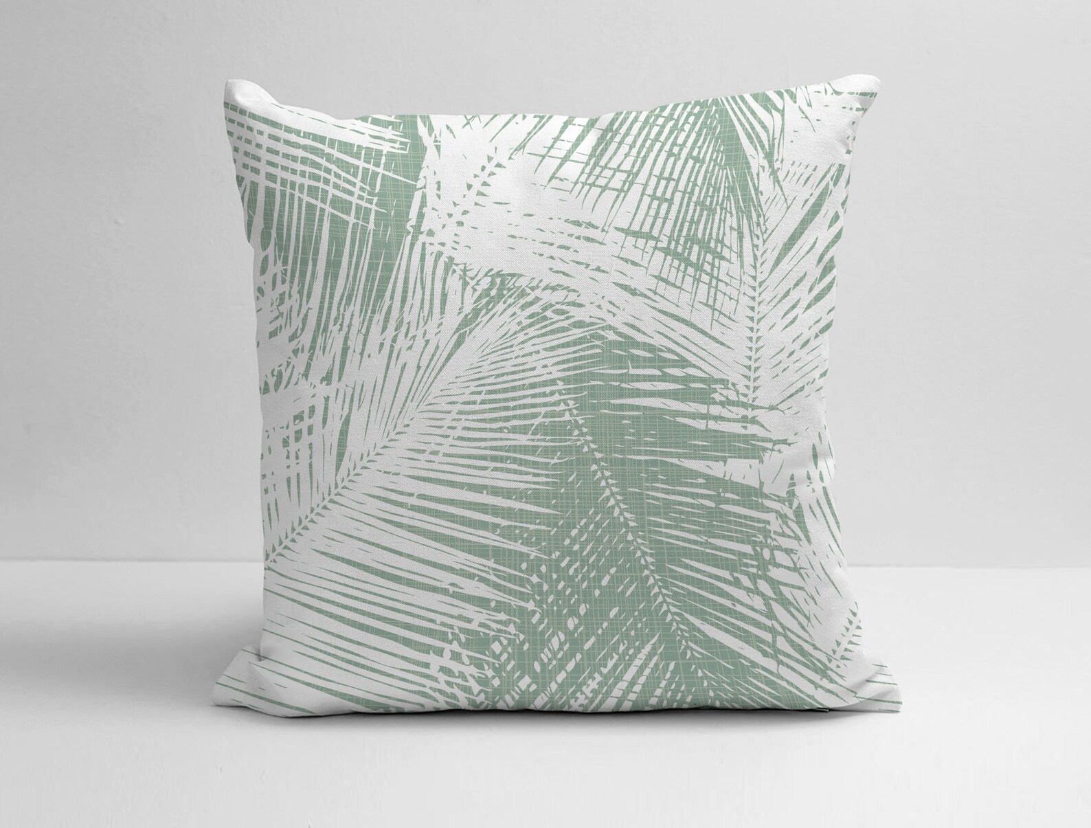 Soft Green and White Pillow Cover Sage Green Throw Pillow Etsy
