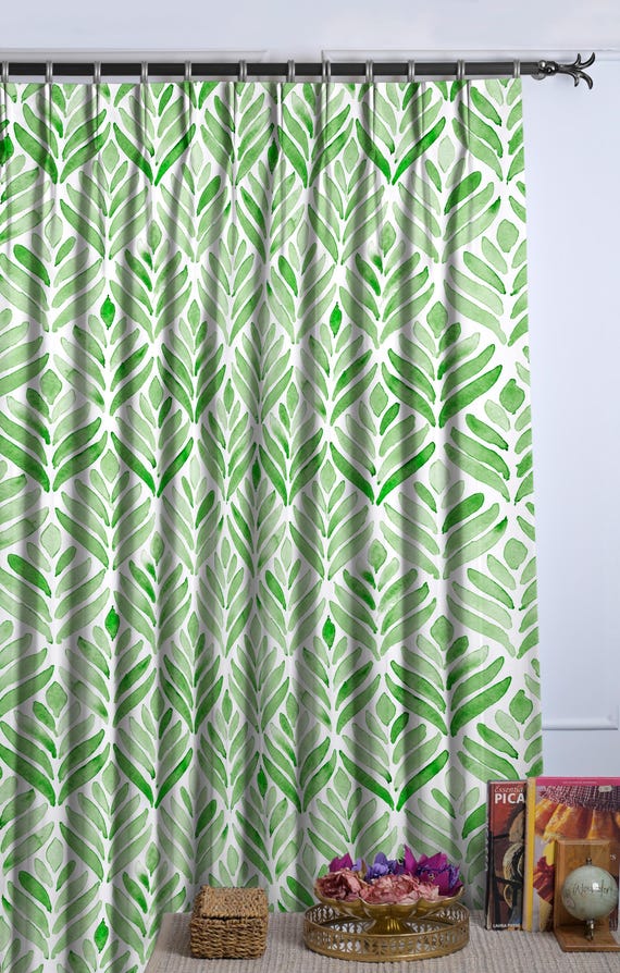 Grüner Vorhang, Doppelte Pinch Pleat Style CU336D