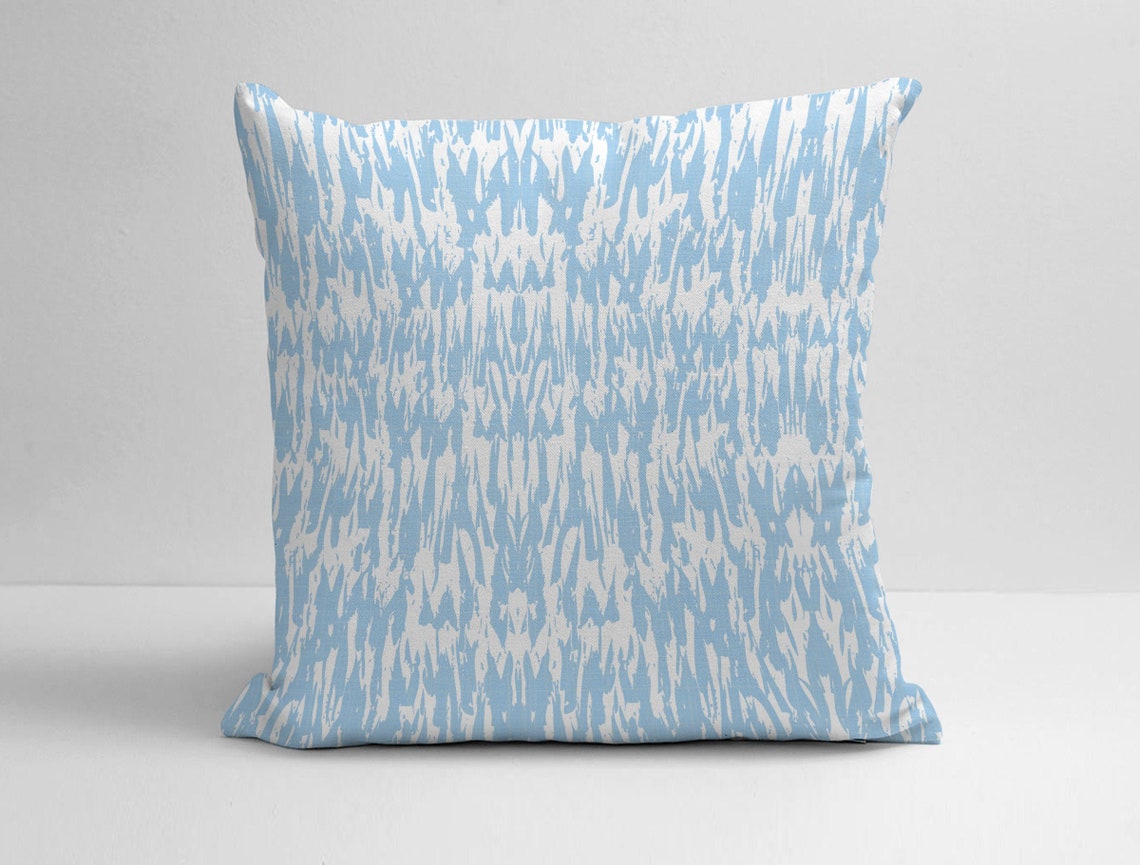 Sky Blue and White Pillow Cover Sky Blue Throw Pillow Sky Etsy