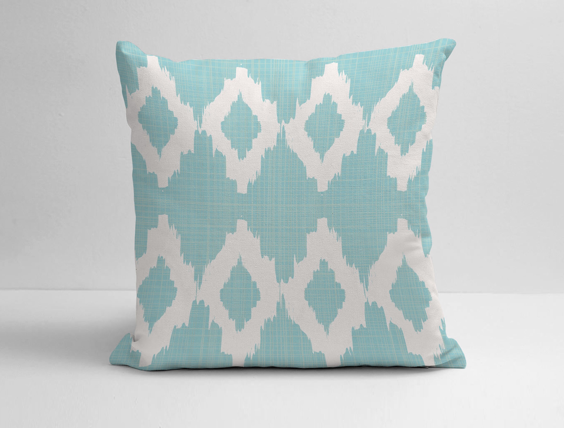 Mint and White Pillow Cover Mint Blue Throw Pillow Mint and Etsy