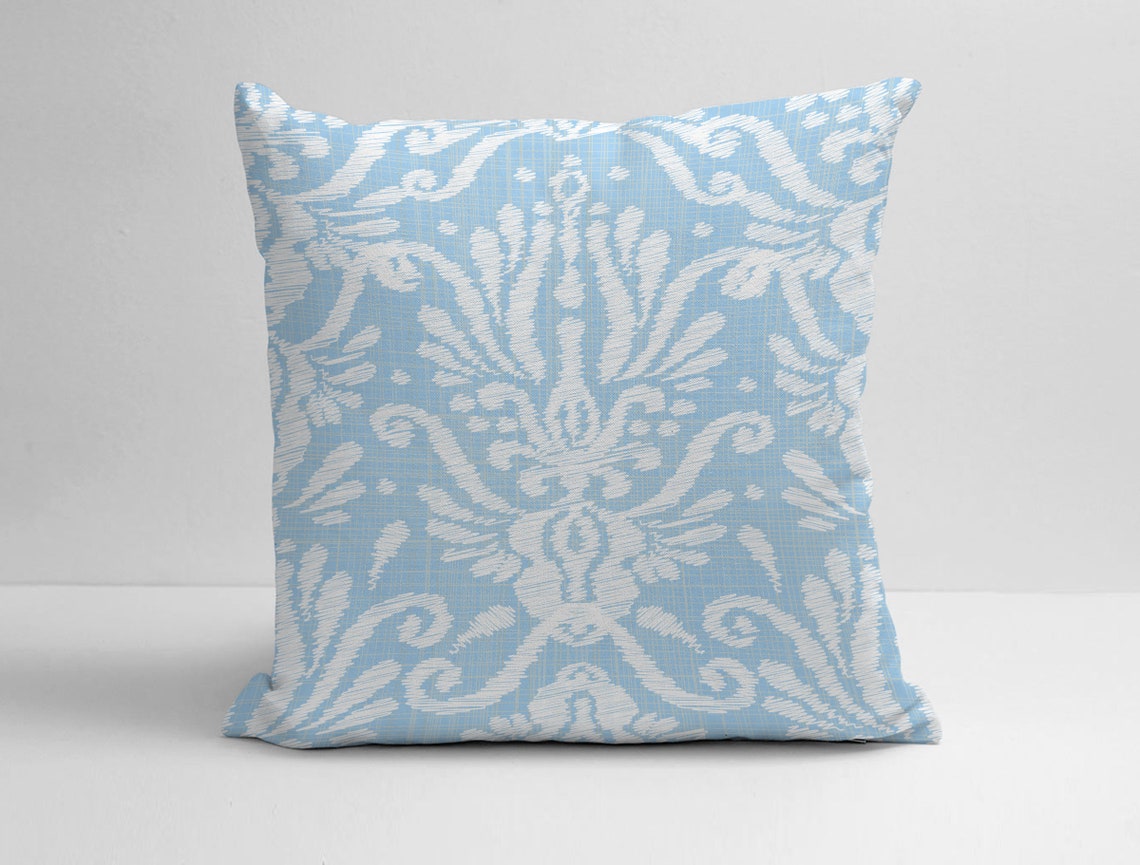 Sky Blue and White Pillow Cover Sky Blue Throw Pillow Sky Etsy
