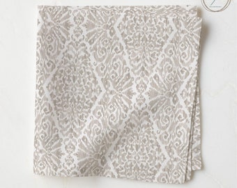 Beige Vintage Aquarell Orientalischer Druck Servietten, Set mit 4 Stück NF344