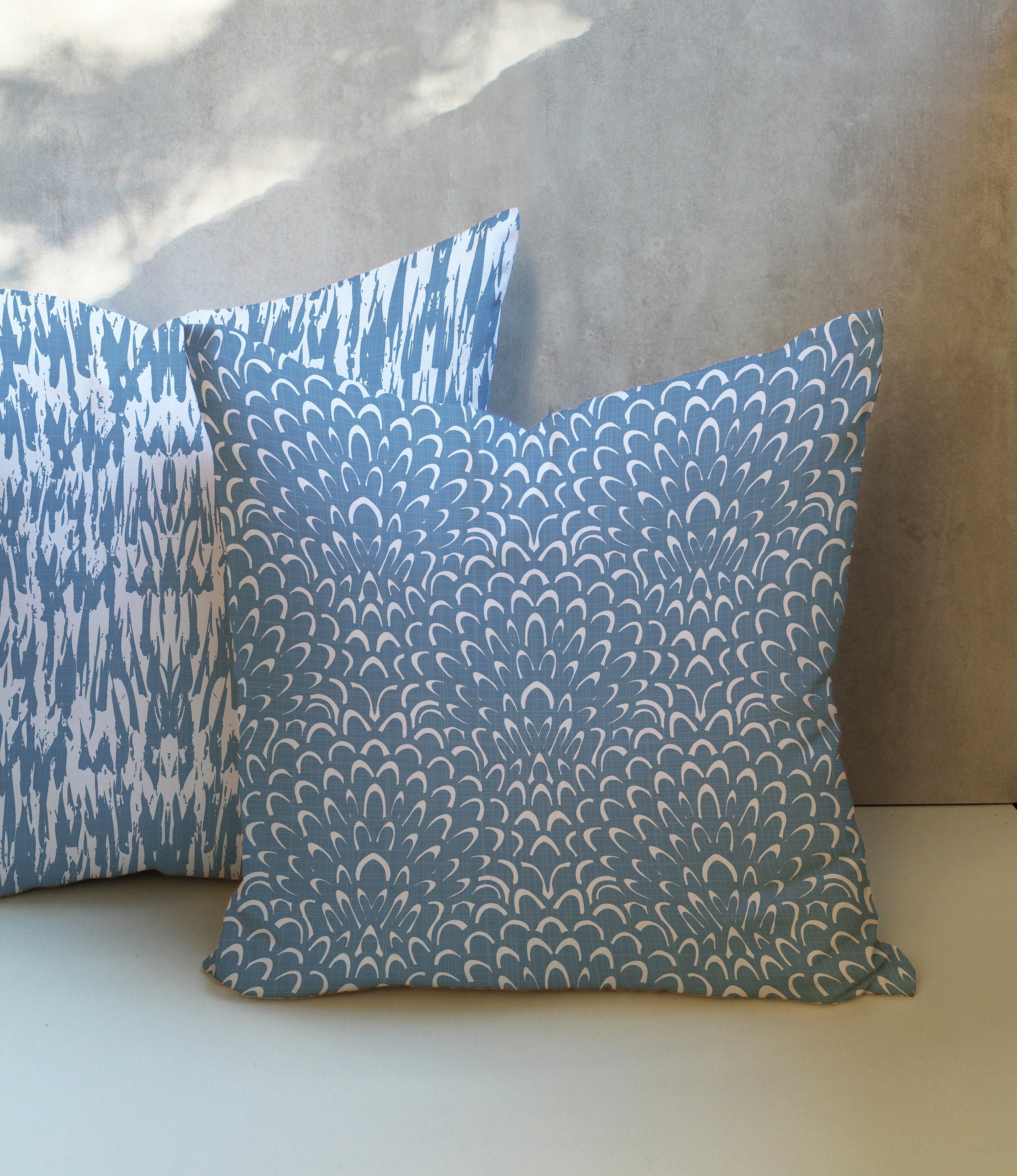 Powder Blue and White Pillow Cover Powder Blue Throw Pillow Etsy