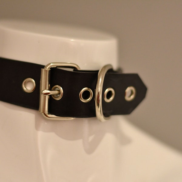 Latex Buckle Mid Choker/Collar Made to Measure